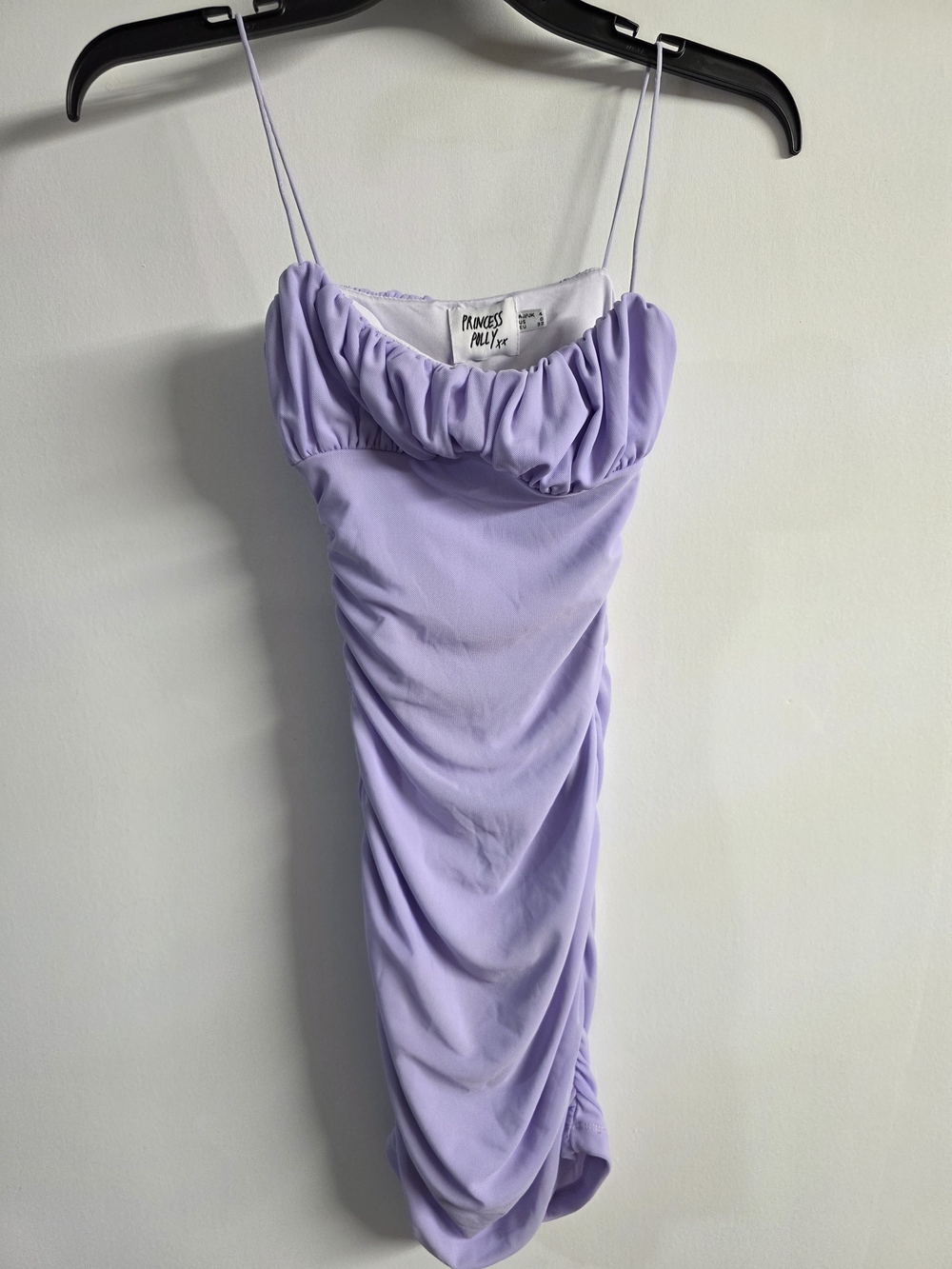 Princess Polly Lavender Ruched Mini Dress